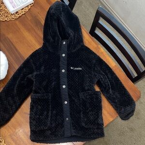 Columbia Kids Black Fleece Hooded Jacket